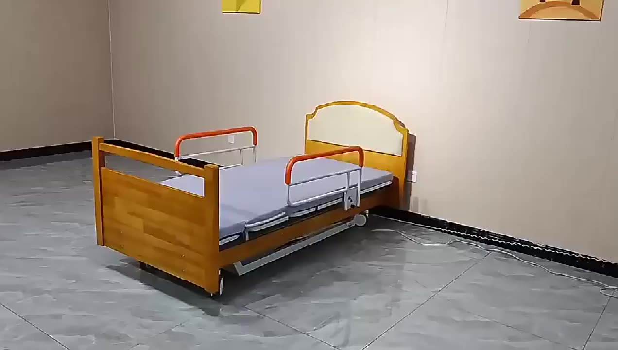  नर्सिंग होम के लिए लक्जरी होम केयर इलेक्ट्रिक रोटरी नर्सिंग बेड रोटेशन अस्पताल बिस्तर